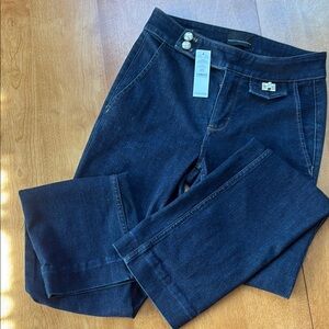 White House Black Market Navy Boot Cut Jeans